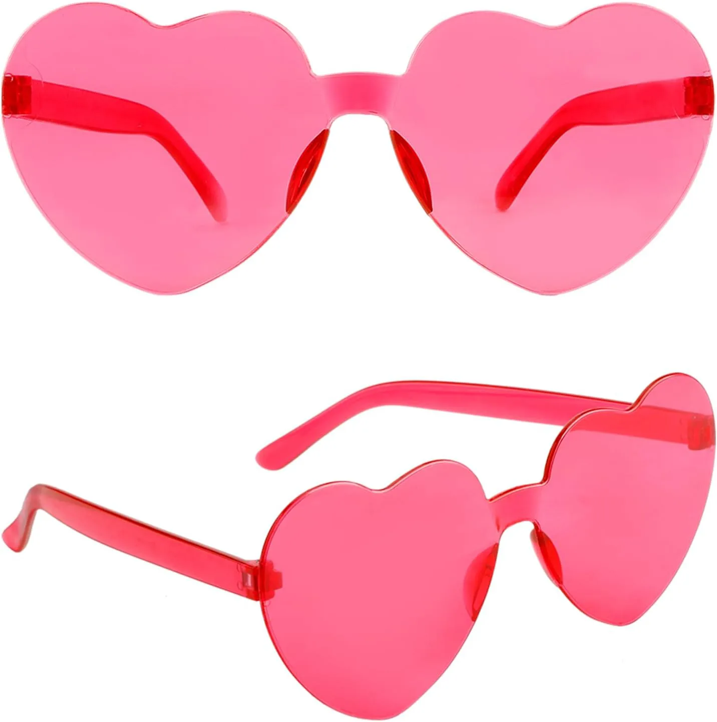 Солнцезащитные очки в форме сердца для женщин - комплект из 2 штук, ярко-розовые, модная форма без оправы, отличный подарок на вечеринку QEYMN, 2 Hot Pink
Солнцезащитные очки в форме сердца для женщин - комплект из 2 штук, ярко-розовые, модная форма без оправы, отличный подарок на вечеринку QEYMN, 2 Hot Pink