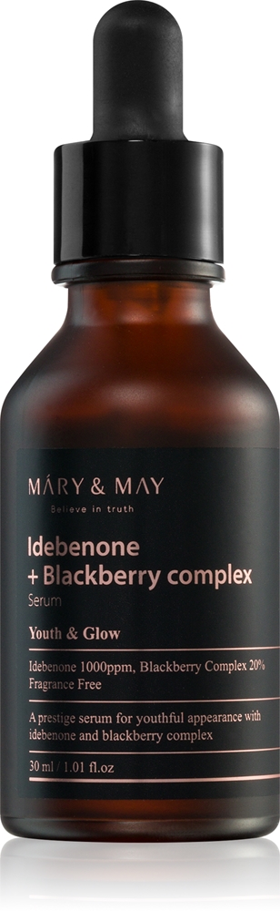 Сыворотка с комплексом идебенона и ежевики, антиоксидантная сыворотка с осветляющим и разглаживающим эффектом Mary & May, 30 мл
Сыворотка с комплексом идебенона и ежевики, антиоксидантная сыворотка с осветляющим и разглаживающим эффектом Mary & May, 30 мл