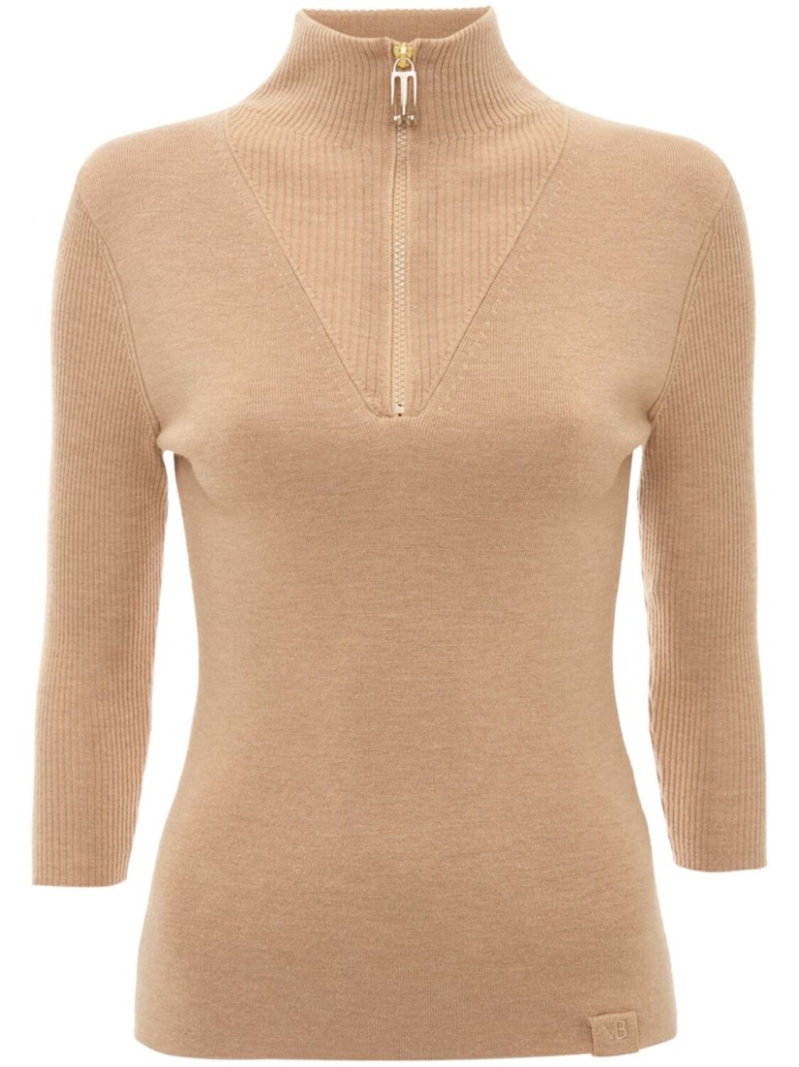 Victoria Beckham трикотажный топ с воротником на молнии, коричневый
Victoria Beckham трикотажный топ с воротником на молнии, коричневый