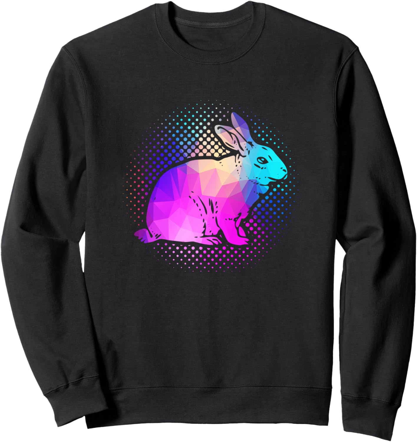 Яркий геометрический узор с изображением кролика. Толстовка Geometric Animal Pattern Vibrant Colorful Art, черный
Яркий геометрический узор с изображением кролика. Толстовка Geometric Animal Pattern Vibrant Colorful Art, черный