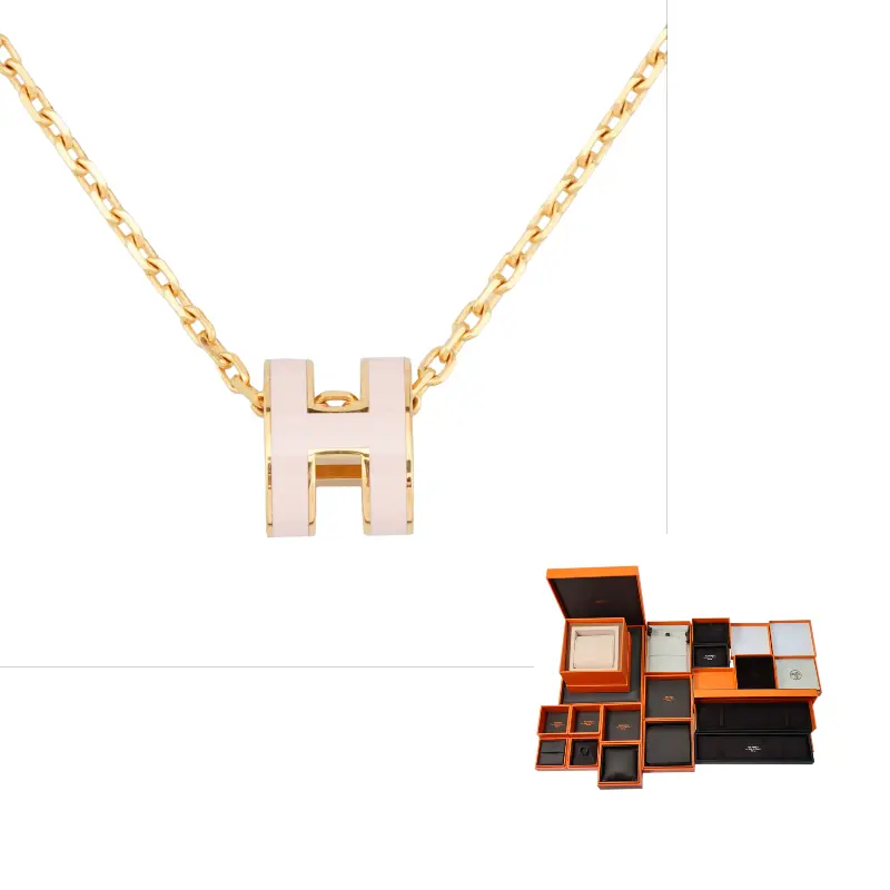 HERMES Позолоченное ожерелье POP H Collection розового золота
HERMES Позолоченное ожерелье POP H Collection розового золота