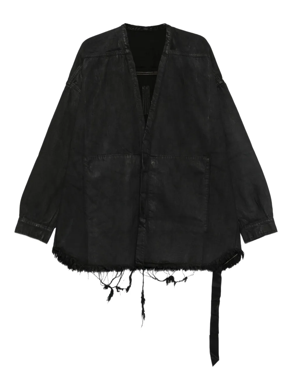 Пальто с бахромой Rick Owens Drkshdw, черный
Пальто с бахромой Rick Owens Drkshdw, черный