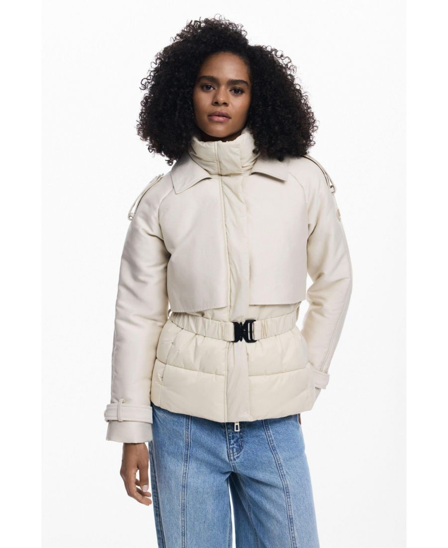 Женское гибридное стеганое пальто Desigual, Medium beige
Женское гибридное стеганое пальто Desigual, Medium beige