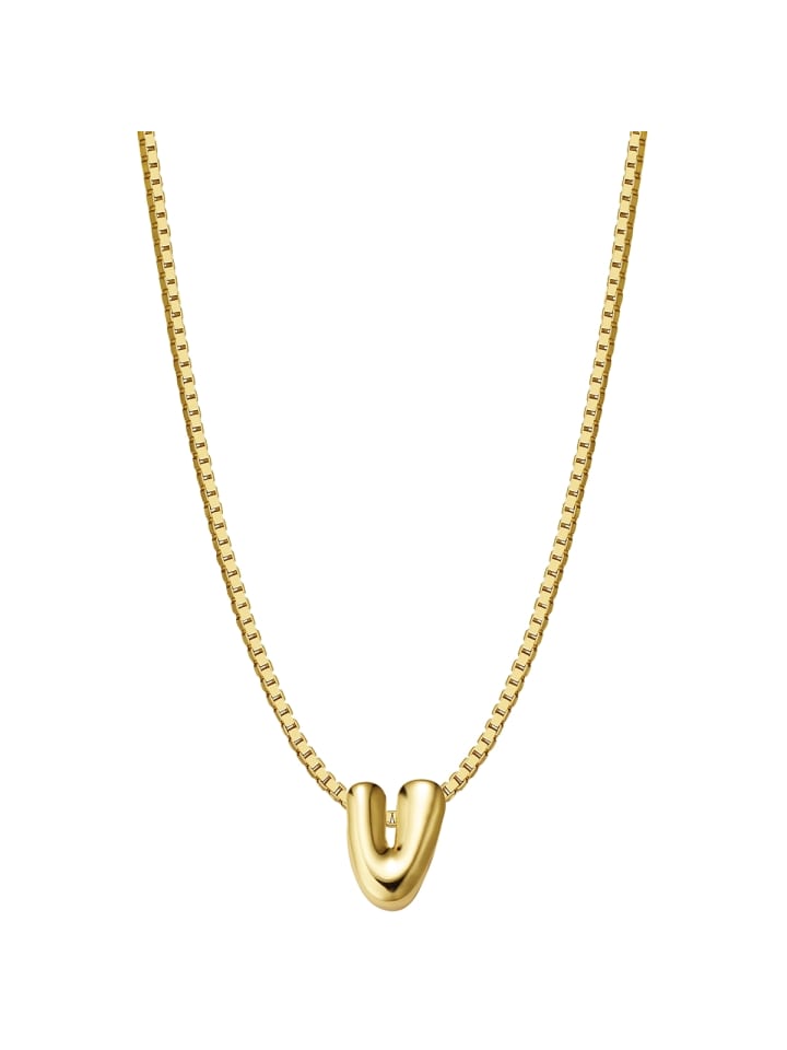 Glanzstücke München Серебряное колье в виде буквы V с отделкой из желтого золота
Glanzstücke München Серебряное колье в виде буквы V с отделкой из желтого золота