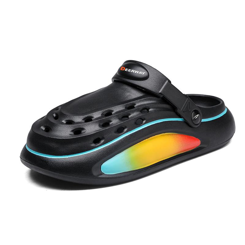 DEERWAY Мужские противоскользящие закрытые тапочки с устойчивостью к истиранию черные, цвет Black
DEERWAY Мужские противоскользящие закрытые тапочки с устойчивостью к истиранию черные, цвет Black