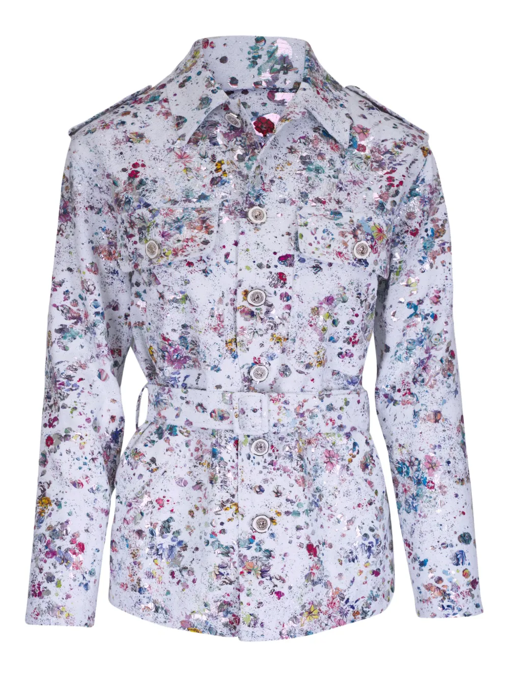 Куртка с цветочным принтом Libertine, белый 
Куртка с цветочным принтом Libertine, белый