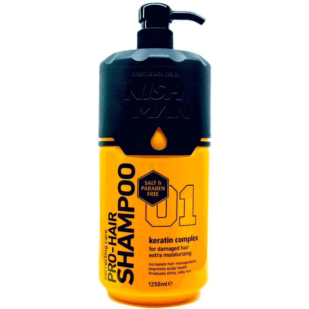 Шампунь с кератиновым комплексом Nishman Refill, 1250 мл
Шампунь с кератиновым комплексом Nishman Refill, 1250 мл