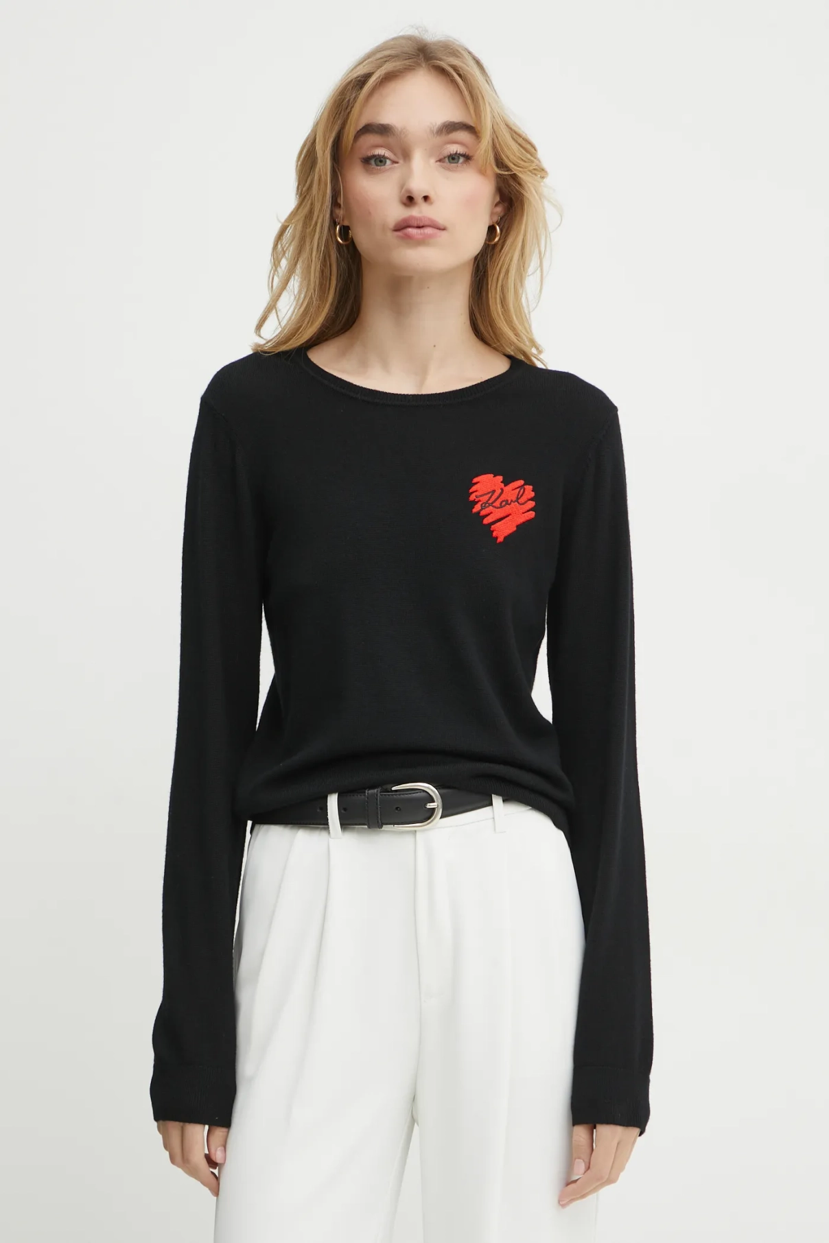 Шерстяной свитер Karl Lagerfeld, черный
Шерстяной свитер Karl Lagerfeld, черный