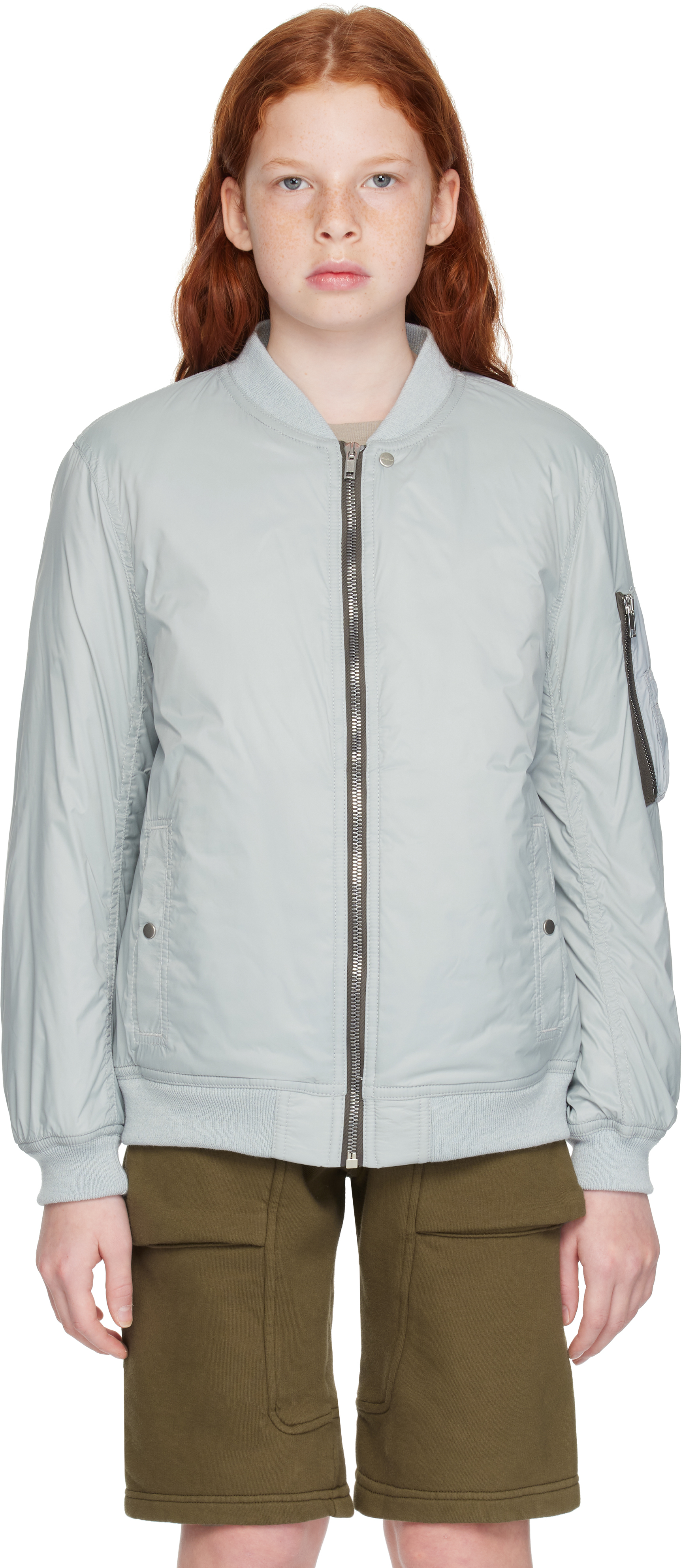 Детская синяя куртка-бомбер Porterville Flight Rick Owens
Детская синяя куртка-бомбер Porterville Flight Rick Owens