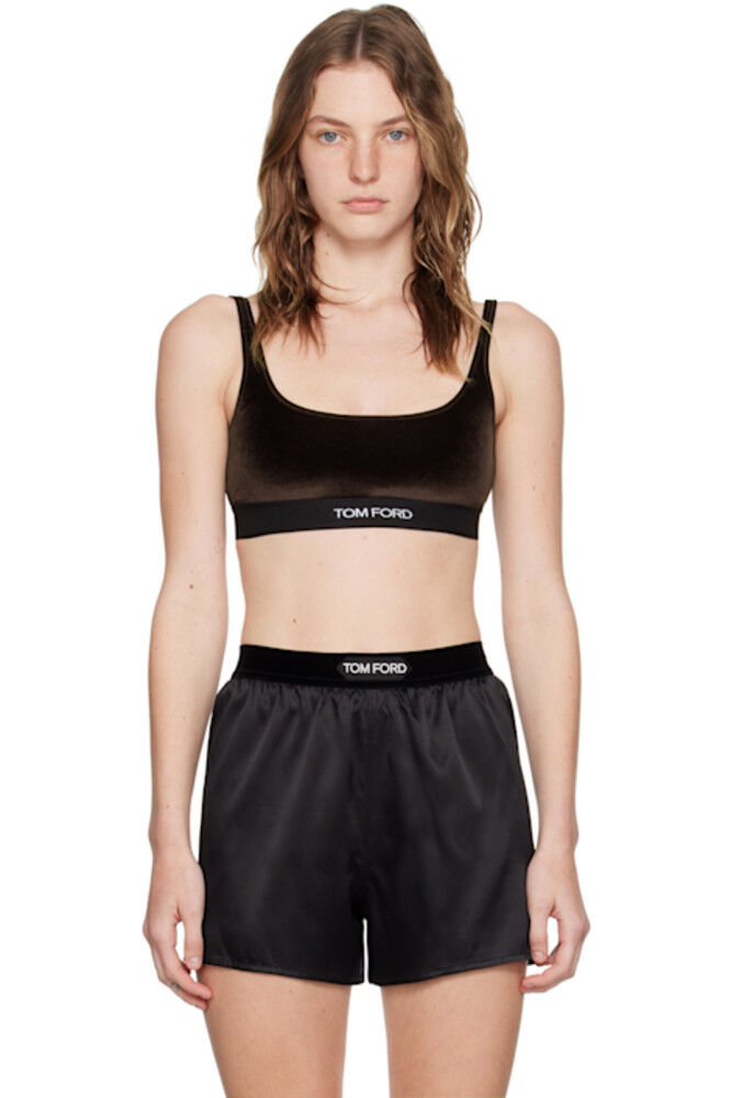 Коричневый жаккардовый бюстгальтер TOM FORD
Коричневый жаккардовый бюстгальтер TOM FORD