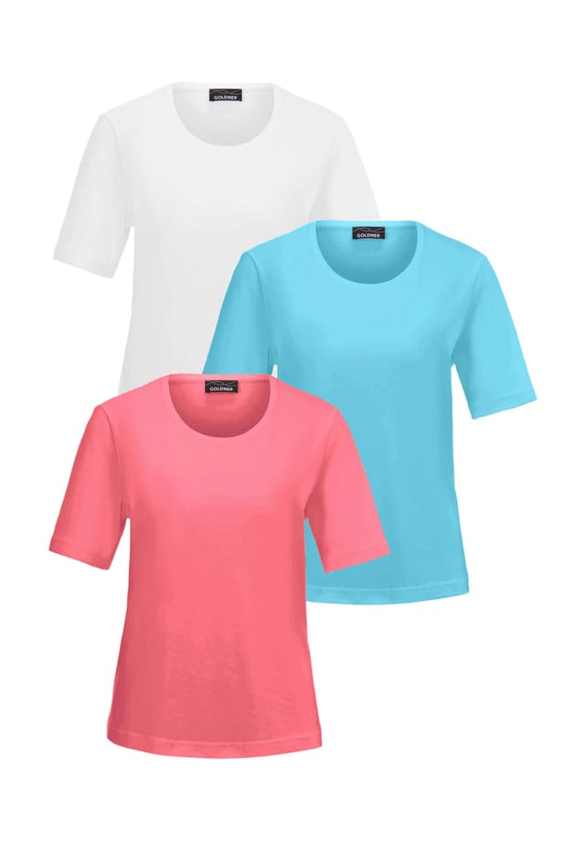 Короткий размер: футболка в упаковке по 3 шт. Goldner, мультиколор
Короткий размер: футболка в упаковке по 3 шт. Goldner, мультиколор