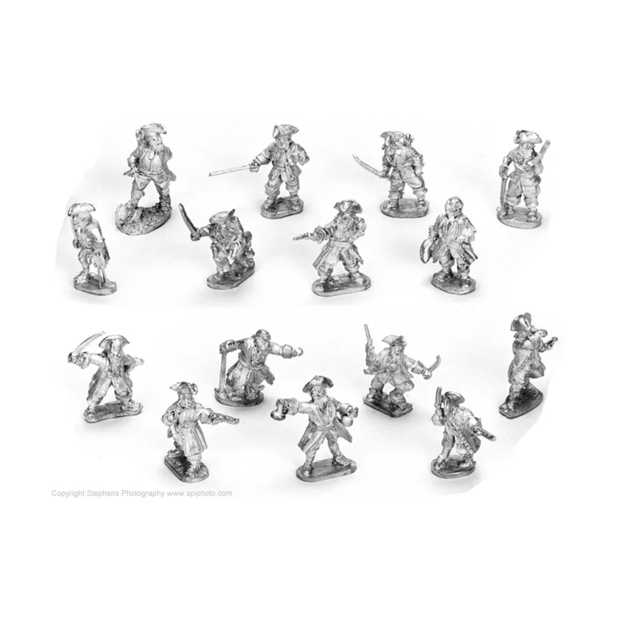 Пиратские капитаны, Pirates / Buccaneer, Broadsword & Blunderbuss (Old Glory) (25mm) 
Пиратские капитаны, Pirates / Buccaneer, Broadsword & Blunderbuss (Old Glory) (25mm)