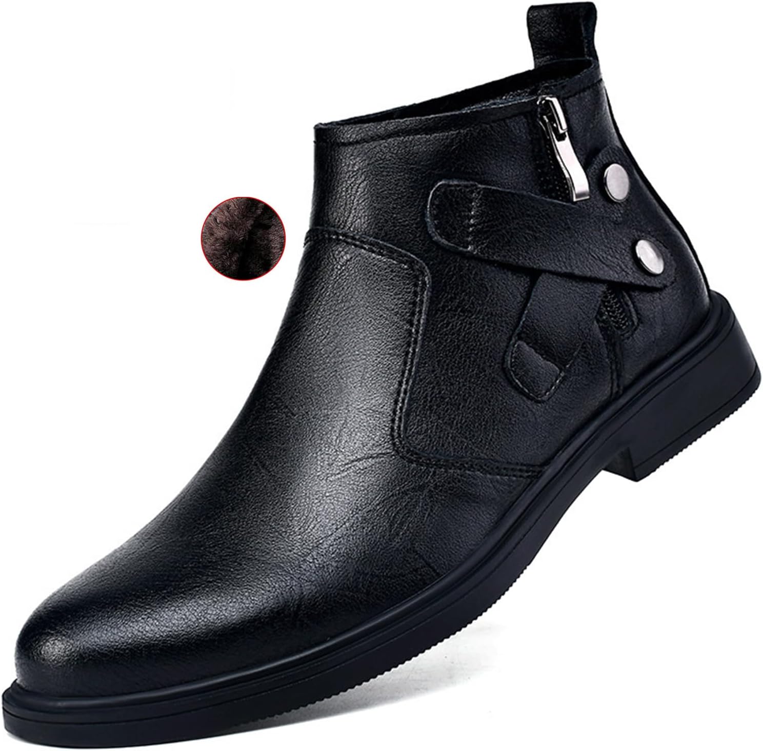 Мужские остроносые челси из натуральной кожи с боковой молнией, зимние с дополнительным бархатным утеплением, массивным каблуком, нескользящие, классические челси-ботинки, подходят для вождения и работы Nvbuke, черный
Мужские остроносые челси из натуральной кожи с боковой молнией, зимние с дополнительным бархатным утеплением, массивным каблуком, нескользящие, классические челси-ботинки, подходят для вождения и работы Nvbuke, черный