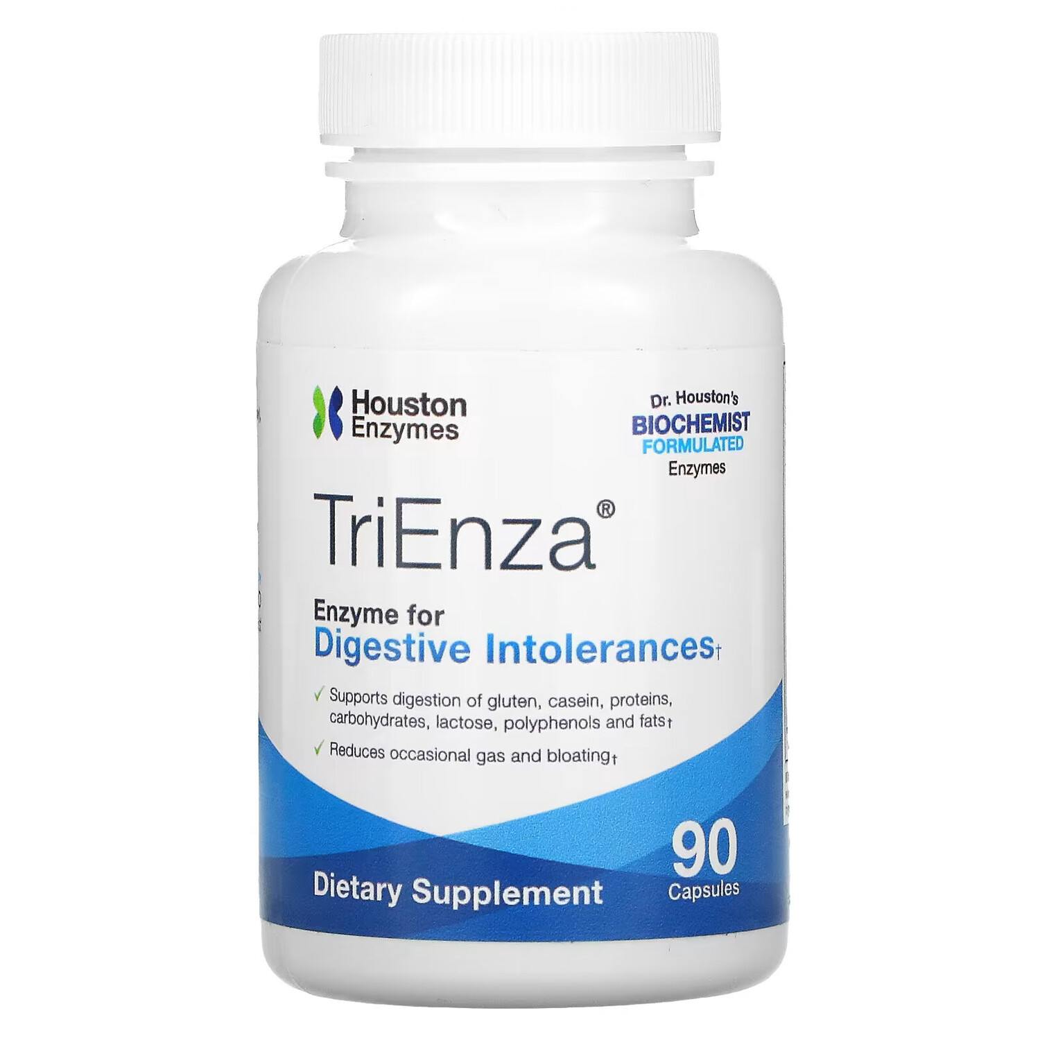 Houston Enzymes, TriEnza, ферменты помогающие при пищевой непереносимости, 90 капсул
Houston Enzymes, TriEnza, ферменты помогающие при пищевой непереносимости, 90 капсул