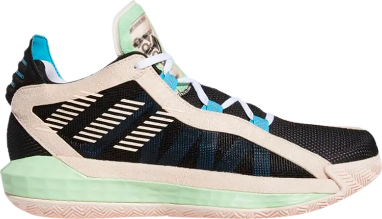 Кроссовки Adidas Dame 6 'Black Pink Tint', черный
Кроссовки Adidas Dame 6 'Black Pink Tint', черный