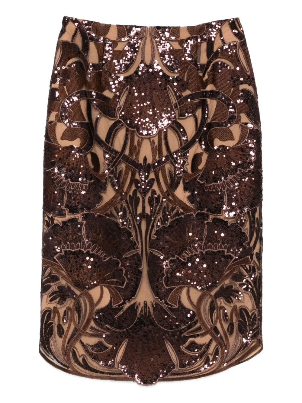 Юбка миди с пайетками Elie Saab, коричневый
Юбка миди с пайетками Elie Saab, коричневый