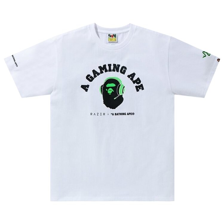 Футболка BAPE x Razer Tee 'White', белый
Футболка BAPE x Razer Tee 'White', белый