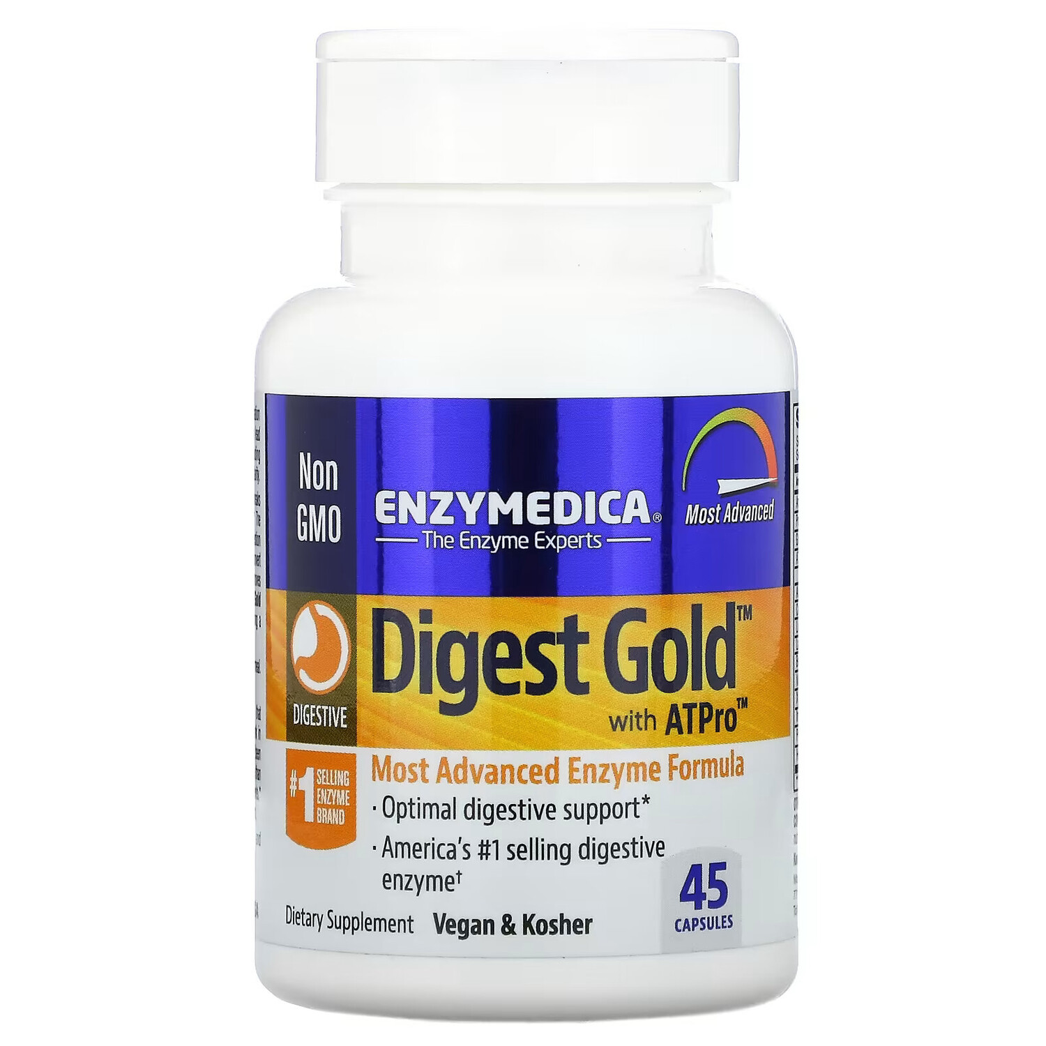 Enzymedica, Digest Gold с ATPro, добавка с пищеварительными ферментами, 45 капсул
Enzymedica, Digest Gold с ATPro, добавка с пищеварительными ферментами, 45 капсул