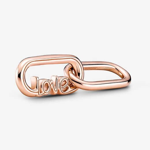 Звено для браслета Pandora ME Styling Love Word, розовое золото
Звено для браслета Pandora ME Styling Love Word, розовое золото
