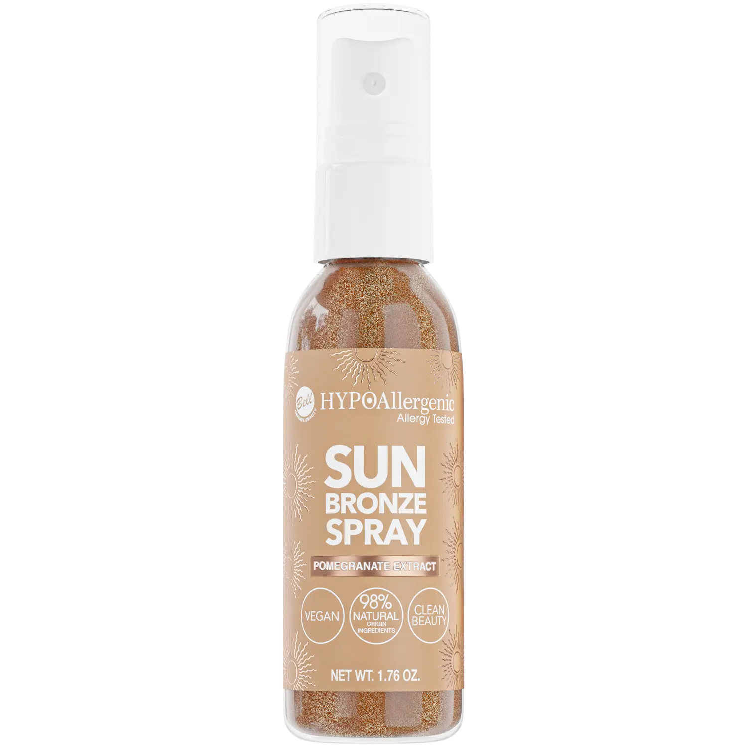 Bell HYPOAllergenic Sun Bronze Spray бронзирующий спрей для лица, тела, рук и зоны декольте 001, 50 г
Bell HYPOAllergenic Sun Bronze Spray бронзирующий спрей для лица, тела, рук и зоны декольте 001, 50 г