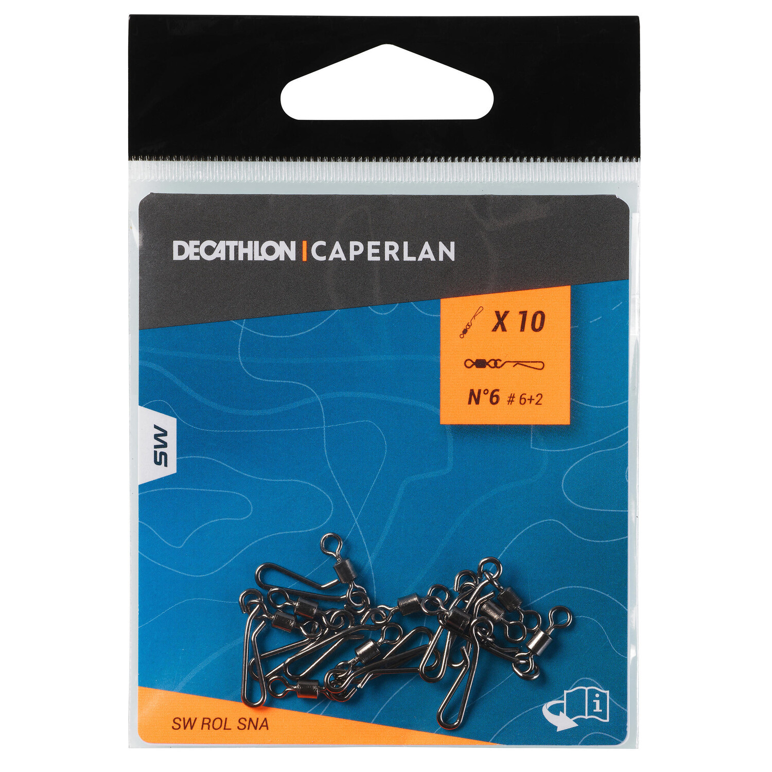 Роликовый поворотный зажим #6 SW SNA черный CAPERLAN