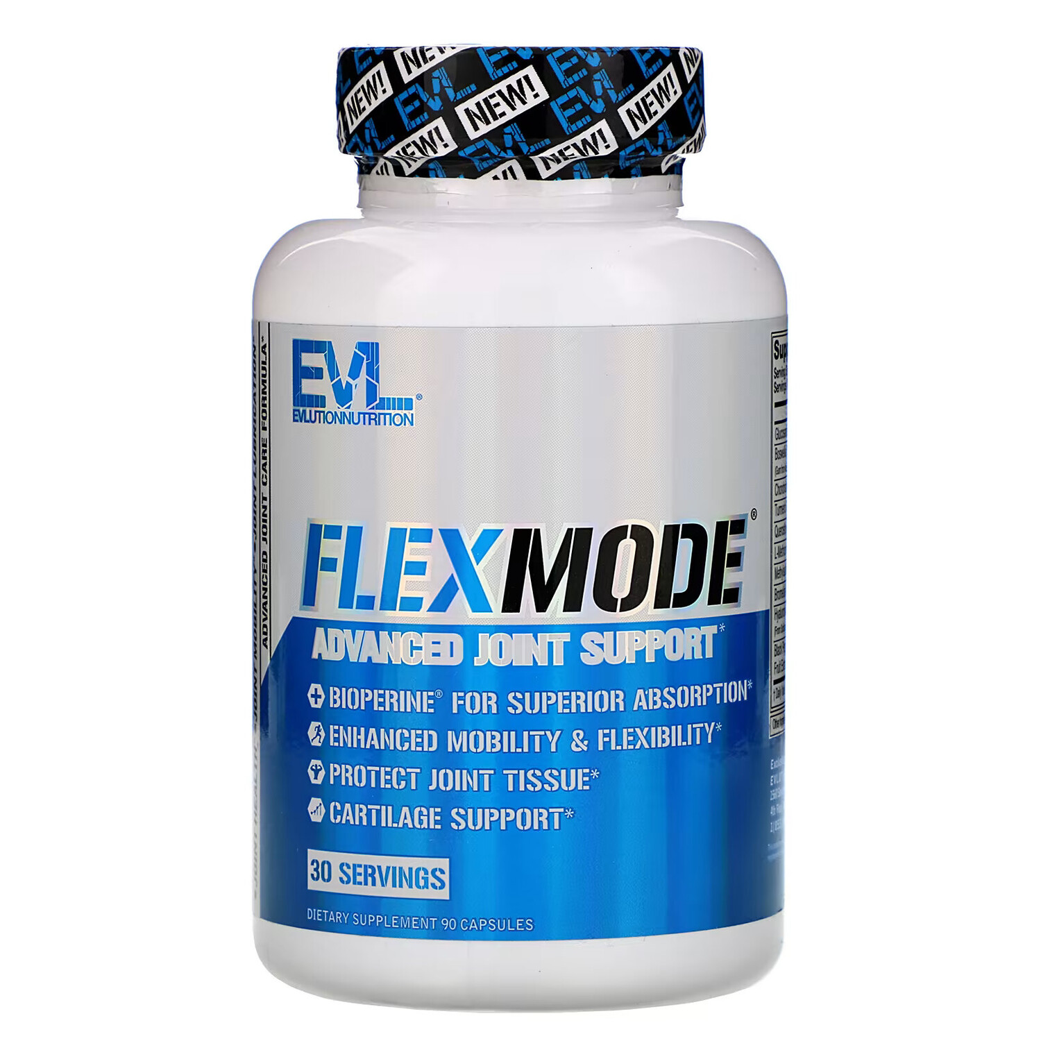 EVLution Nutrition, FlexMode, улучшенная поддержка суставов, 90 капсул 
EVLution Nutrition, FlexMode, улучшенная поддержка суставов, 90 капсул