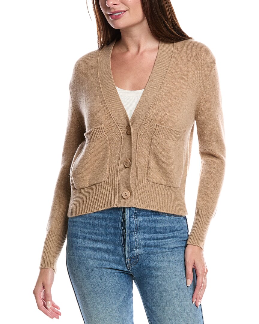 Кашемировый кардиган с V-образным вырезом и карманами Forte Cashmere, коричневый
Кашемировый кардиган с V-образным вырезом и карманами Forte Cashmere, коричневый