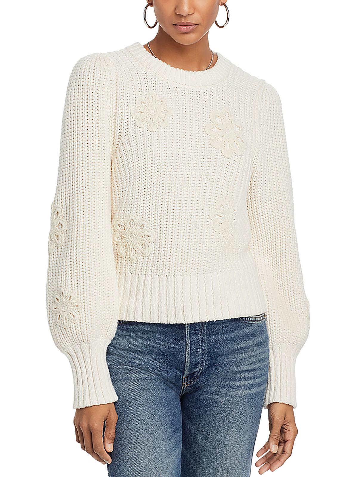 Женский свитер с круглым вырезом, связанный крючком, от Romy Rails, цвет ivory crochet daisys
Женский свитер с круглым вырезом, связанный крючком, от Romy Rails, цвет ivory crochet daisys