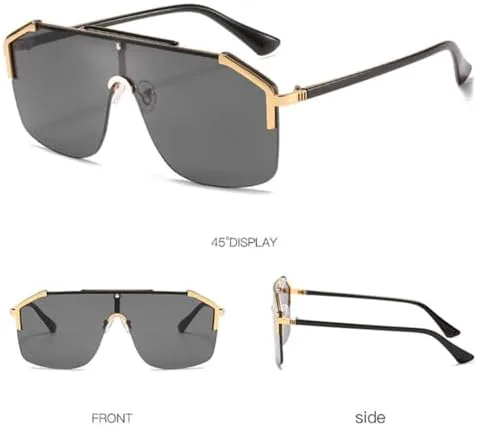 Панковские солнцезащитные очки без оправы для мужчин, винтажные очки для женщин, солнцезащитные очки для женщин с защитой от УФ-излучения UV400 MTZJH, C5
Панковские солнцезащитные очки без оправы для мужчин, винтажные очки для женщин, солнцезащитные очки для женщин с защитой от УФ-излучения UV400 MTZJH, C5