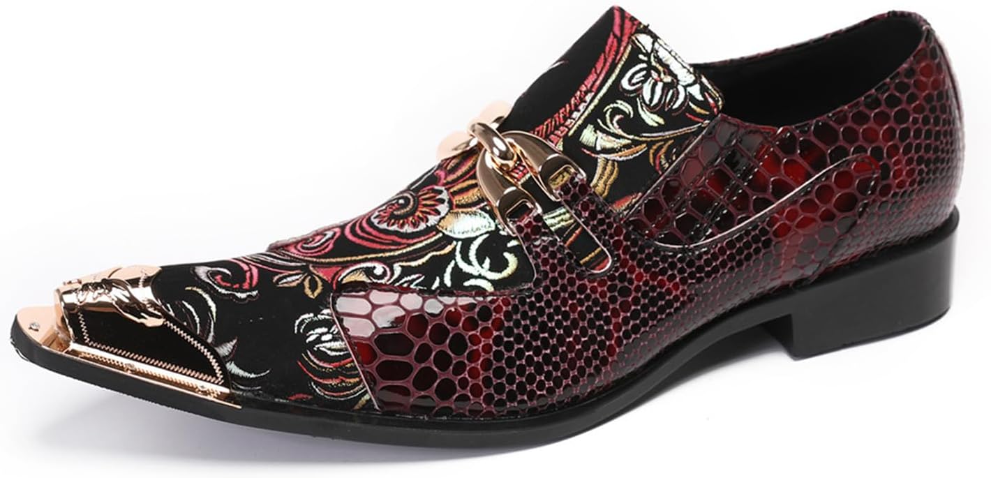 Мужские деловые туфли, лоферы из коровьей кожи, обувь больших размеров, ручной работы, ретро с узором под крокодила, без шнурков, повседневные деловые низкие с металлическим носком, дышащие, для жениха, 37 EU, красные Manyubei
Мужские деловые туфли, лоферы из коровьей кожи, обувь больших размеров, ручной работы, ретро с узором под крокодила, без шнурков, повседневные деловые низкие с металлическим носком, дышащие, для жениха, 37 EU, красные Manyubei