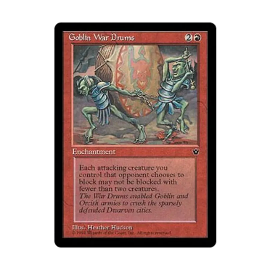 CCG Боевые барабаны гоблинов - Вер. 2 (С4), MTG - Fallen Empires
CCG Боевые барабаны гоблинов - Вер. 2 (С4), MTG - Fallen Empires