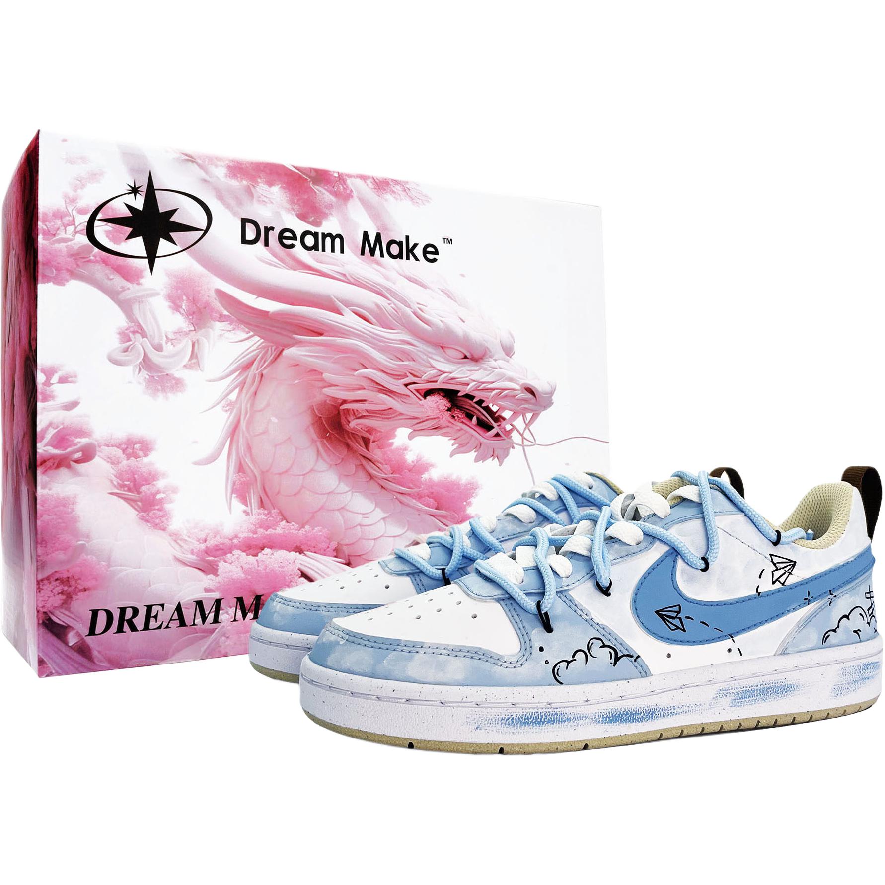 Nike Детские кроссовки для скейтбординга Court Borough с нескользящей подошвой и износостойкими подошвами, синие, для подростков 
Nike Детские кроссовки для скейтбординга Court Borough с нескользящей подошвой и износостойкими подошвами, синие, для подростков