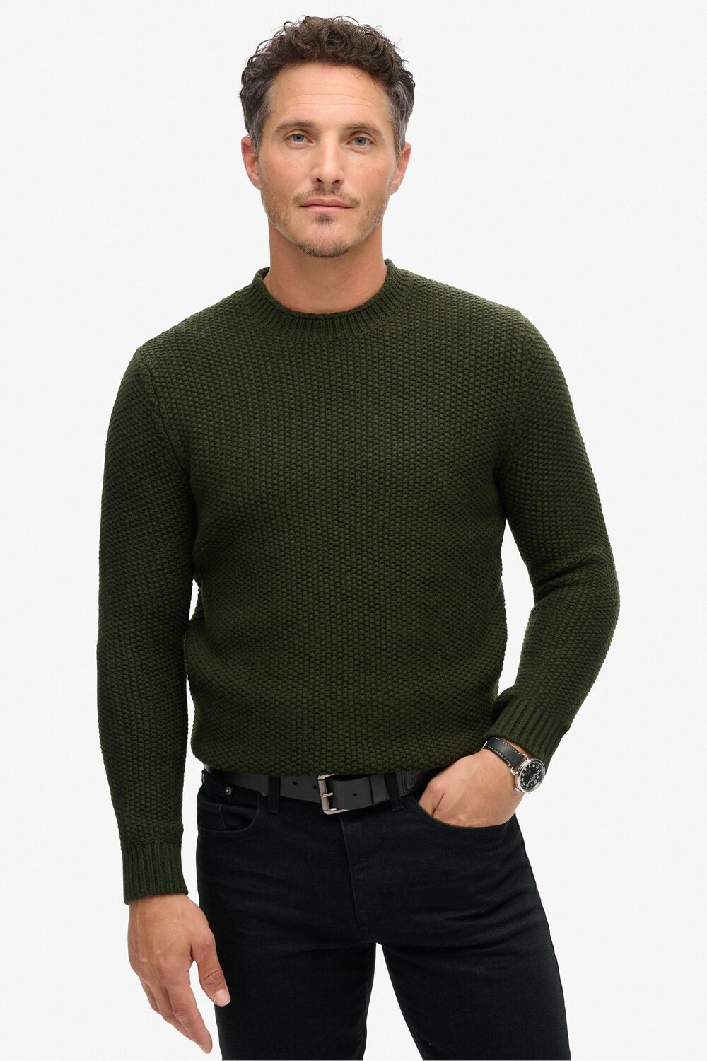 Текстурированный свитер Merchant Superdry, зеленый
Текстурированный свитер Merchant Superdry, зеленый