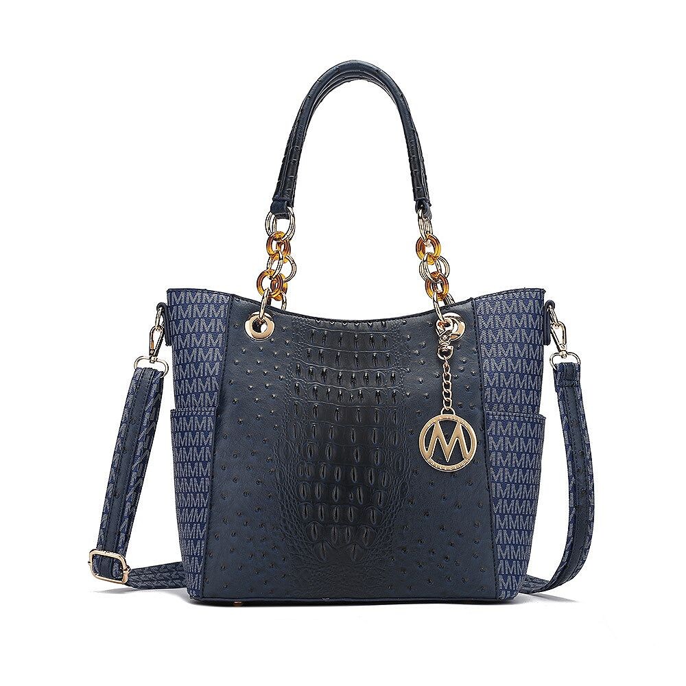 Женская фирменная сумка-тоут Miriam из веганской кожи MKF Collection от Mia K, темно-синий
Женская фирменная сумка-тоут Miriam из веганской кожи MKF Collection от Mia K, темно-синий