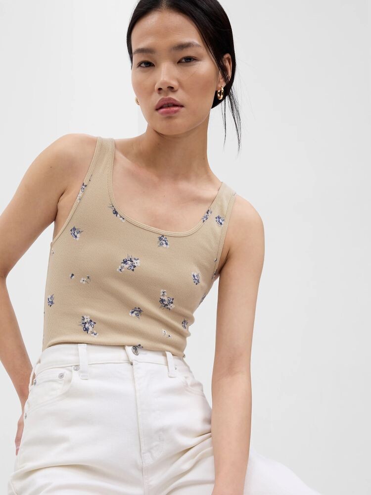 Топ-Майка с узорами Gap, бежевый
Топ-Майка с узорами Gap, бежевый