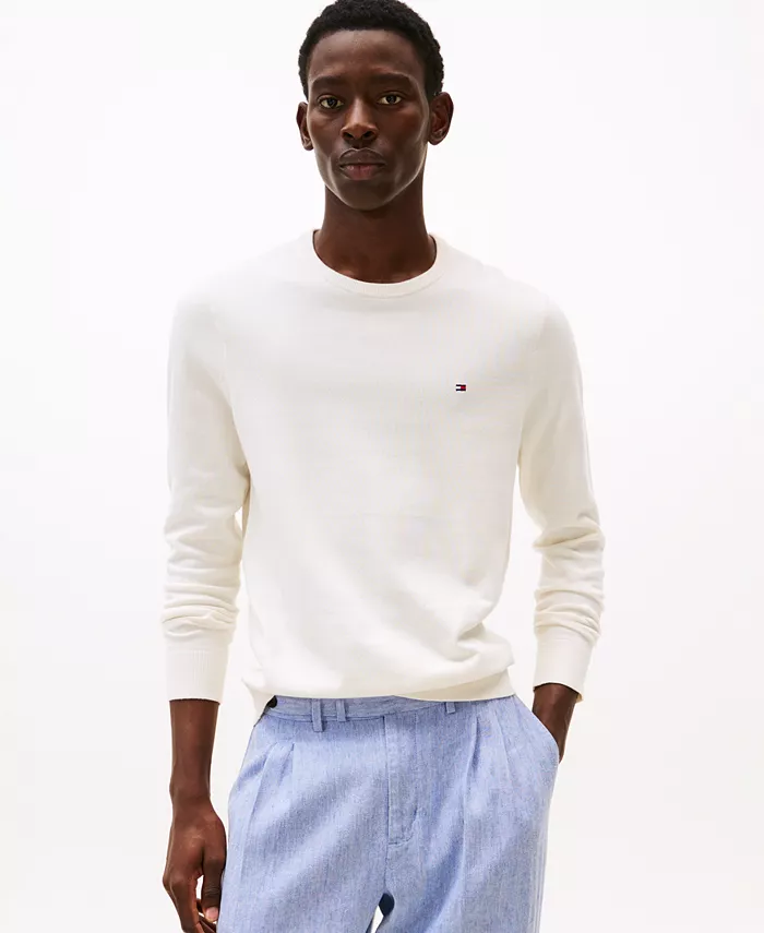 Мужской базовый свитер с круглым вырезом Tommy Hilfiger, желтый
Мужской базовый свитер с круглым вырезом Tommy Hilfiger, желтый