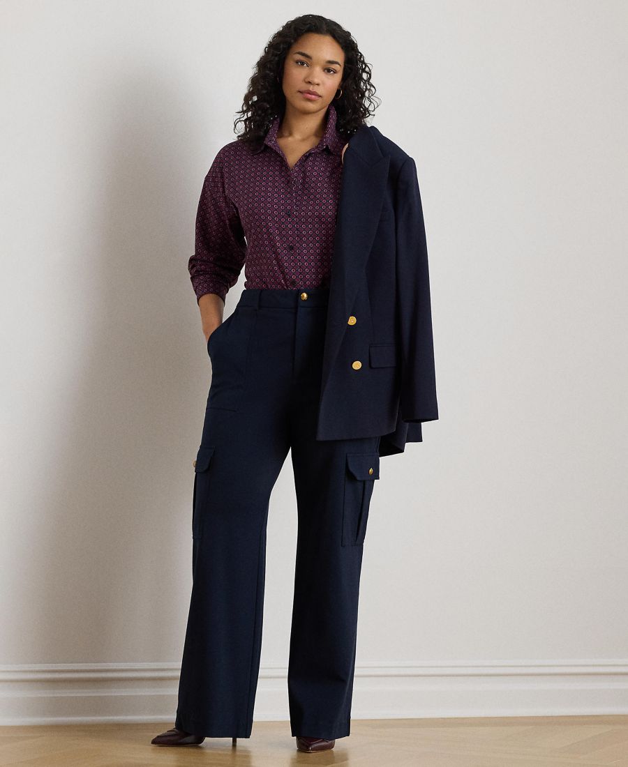 Широкие брюки-карго из ткани понте больших размеров Lauren Ralph Lauren, Lauren Navy
Широкие брюки-карго из ткани понте больших размеров Lauren Ralph Lauren, Lauren Navy