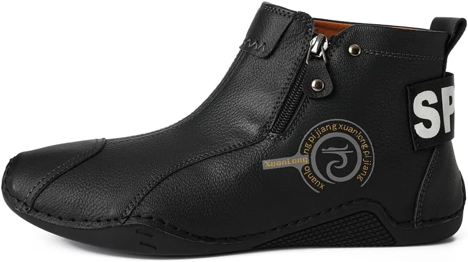 Мужские кожаные модные кроссовки, ботинки челси на щиколотке, слипоны, легкие лоферы для прогулок и вождения Abborora, черный
Мужские кожаные модные кроссовки, ботинки челси на щиколотке, слипоны, легкие лоферы для прогулок и вождения Abborora, черный