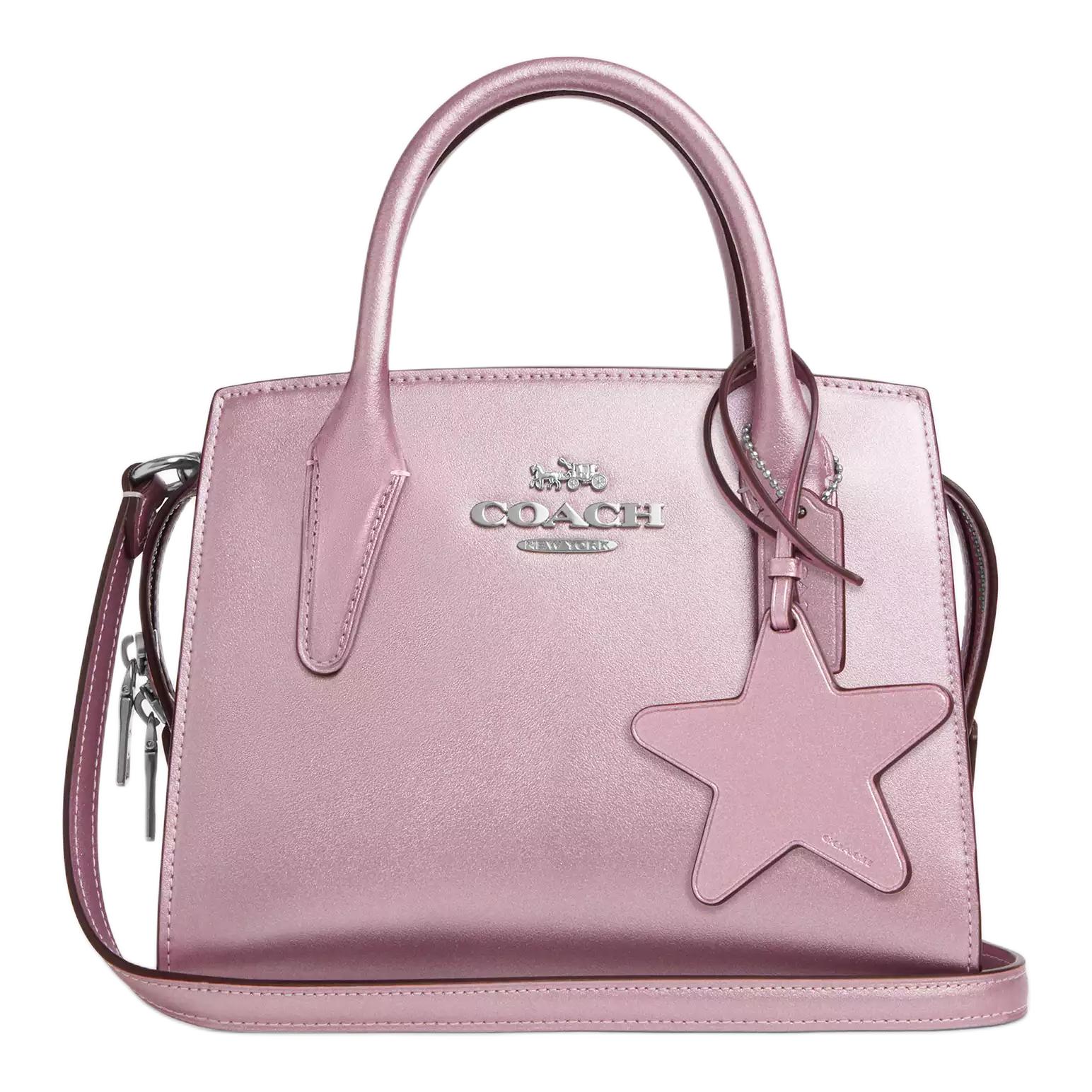 COACH Перламутровая гладкая кожаная сумка через плечо
COACH Перламутровая гладкая кожаная сумка через плечо