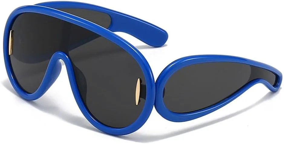 Большие солнцезащитные очки-маска в форме волны, цельные солнцезащитные очки для женщин в спортивном панк-стиле, очки-маска в стиле стимпанк HYYZZC, C9blueblackbig
Большие солнцезащитные очки-маска в форме волны, цельные солнцезащитные очки для женщин в спортивном панк-стиле, очки-маска в стиле стимпанк HYYZZC, C9blueblackbig