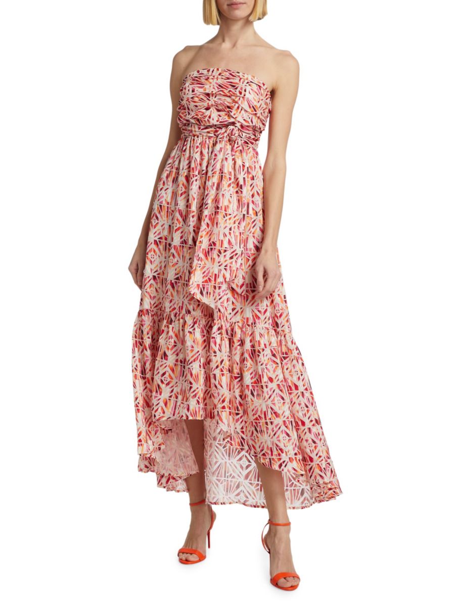 Платье макси без бретелек с геометрическим узором Harlee Dyed Ramy Brook, цвет Tropic Orange Wild Rose Riad
Платье макси без бретелек с геометрическим узором Harlee Dyed Ramy Brook, цвет Tropic Orange Wild Rose Riad