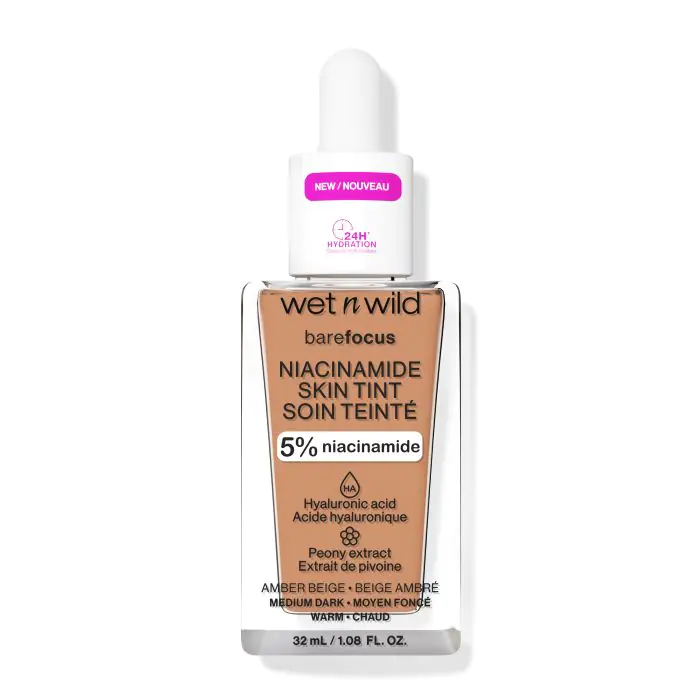 Праймер base de maquillaje bare focus niacinamide skin tint Wet N Wild, цвет amber beige
Праймер base de maquillaje bare focus niacinamide skin tint Wet N Wild, цвет amber beige