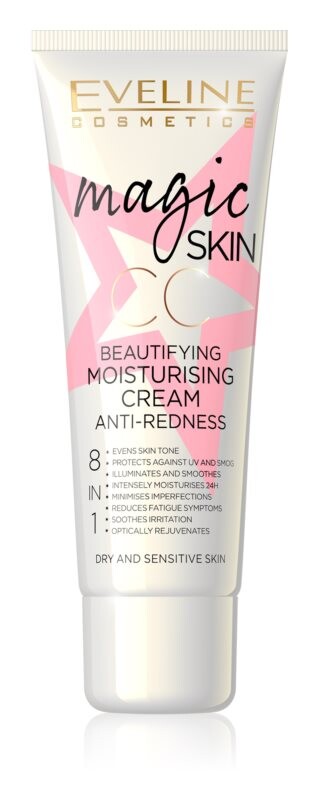 СС крем против покраснений с увлажняющим эффектом Eveline Cosmetics Magic Skin
СС крем против покраснений с увлажняющим эффектом Eveline Cosmetics Magic Skin