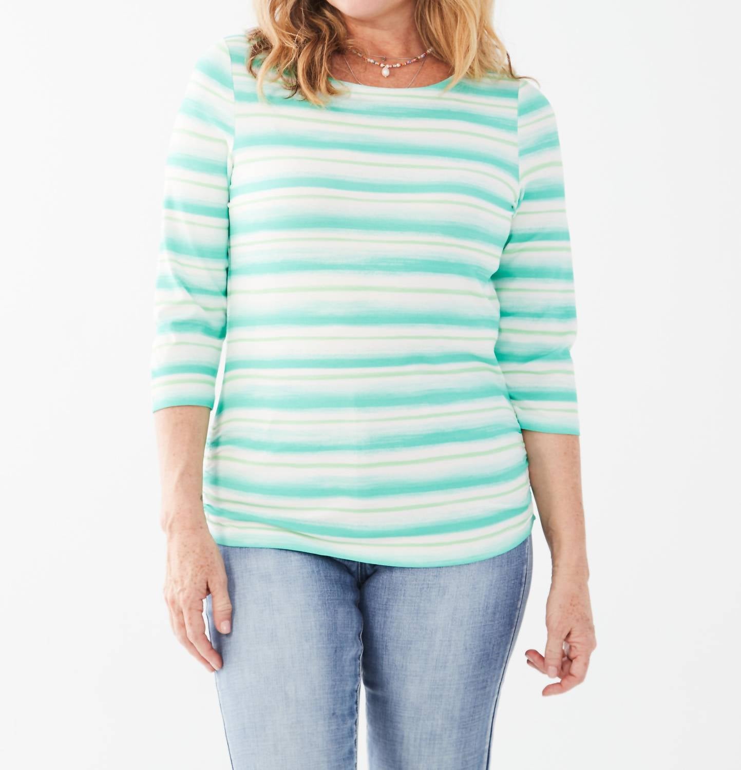 Зеленый топ в полоску Amoy FDJ
Зеленый топ в полоску Amoy FDJ