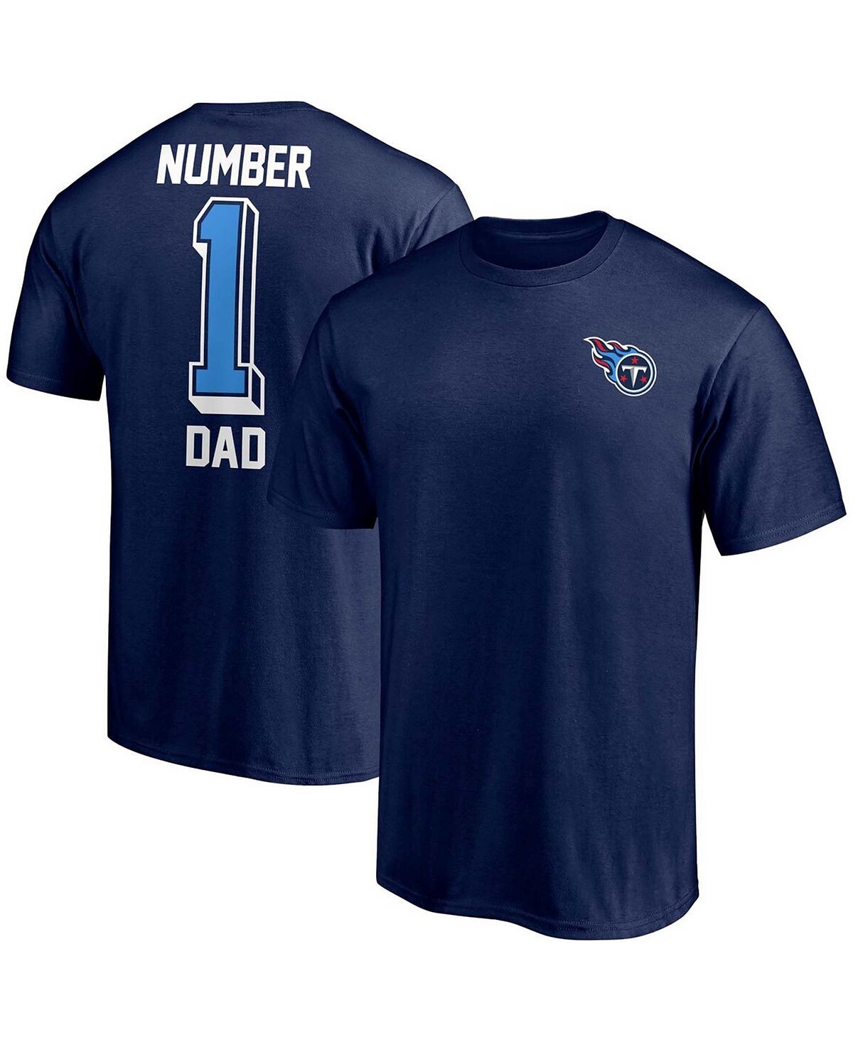 Мужская темно-синяя футболка tennessee titans #1 dad Fanatics, синий
Мужская темно-синяя футболка tennessee titans #1 dad Fanatics, синий