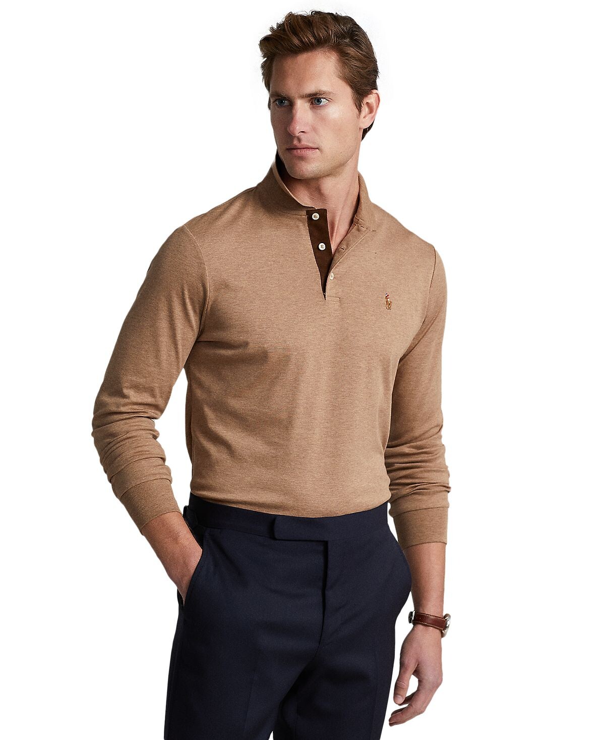 Мужская рубашка поло классического кроя с длинным рукавом из мягкого хлопка Polo Ralph Lauren, мульти
Мужская рубашка поло классического кроя с длинным рукавом из мягкого хлопка Polo Ralph Lauren, мульти