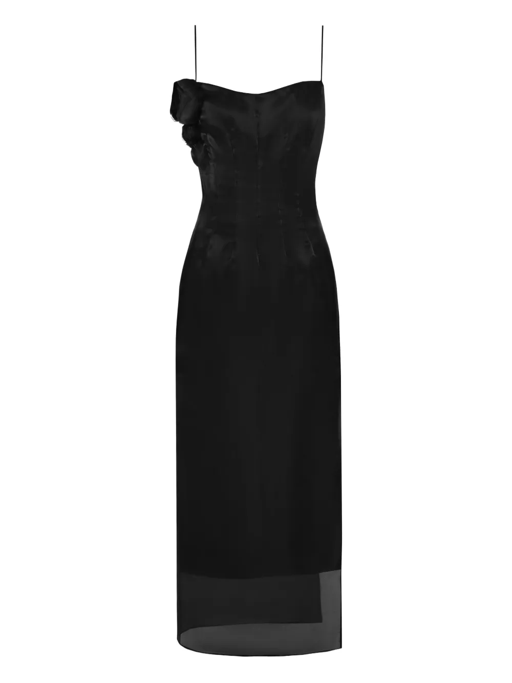 Платье из органзы с цветочной аппликацией ANOUKI, черный
Платье из органзы с цветочной аппликацией ANOUKI, черный