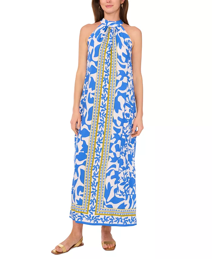 Женское безрукавное макси-платье-халтер с контрастной каймой Vince Camuto, синий
Женское безрукавное макси-платье-халтер с контрастной каймой Vince Camuto, синий