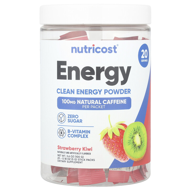 Nutricost, Energy, Clean Energy, порошок, клубника и киви, 20 пакетиков по 5 г (0,18 унции)
Nutricost, Energy, Clean Energy, порошок, клубника и киви, 20 пакетиков по 5 г (0,18 унции)