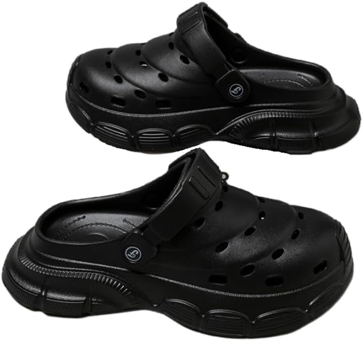 Мужские дышащие повседневные пляжные туфли с толстой подошвой и мягким перфорированным дизайном подходят для летнего отдыха на природе, пляжных прогулок и повседневного ношения Hoalox, черный
Мужские дышащие повседневные пляжные туфли с толстой подошвой и мягким перфорированным дизайном подходят для летнего отдыха на природе, пляжных прогулок и повседневного ношения Hoalox, черный